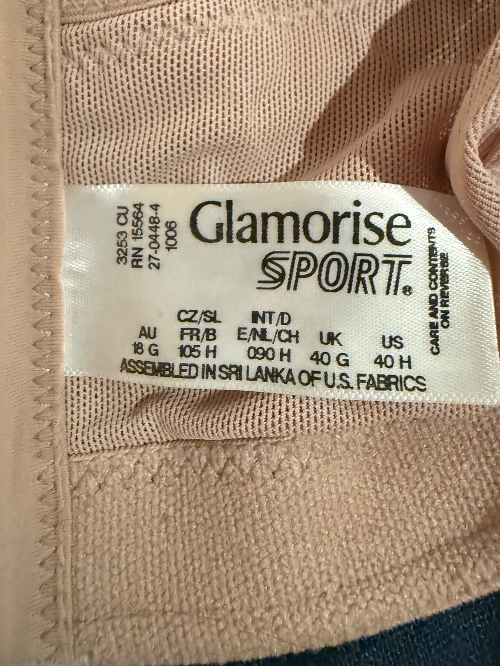 Glamorise Sport Nude Support Bra - Picture 3 of 3